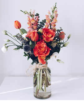 The picture of lily blossom flower